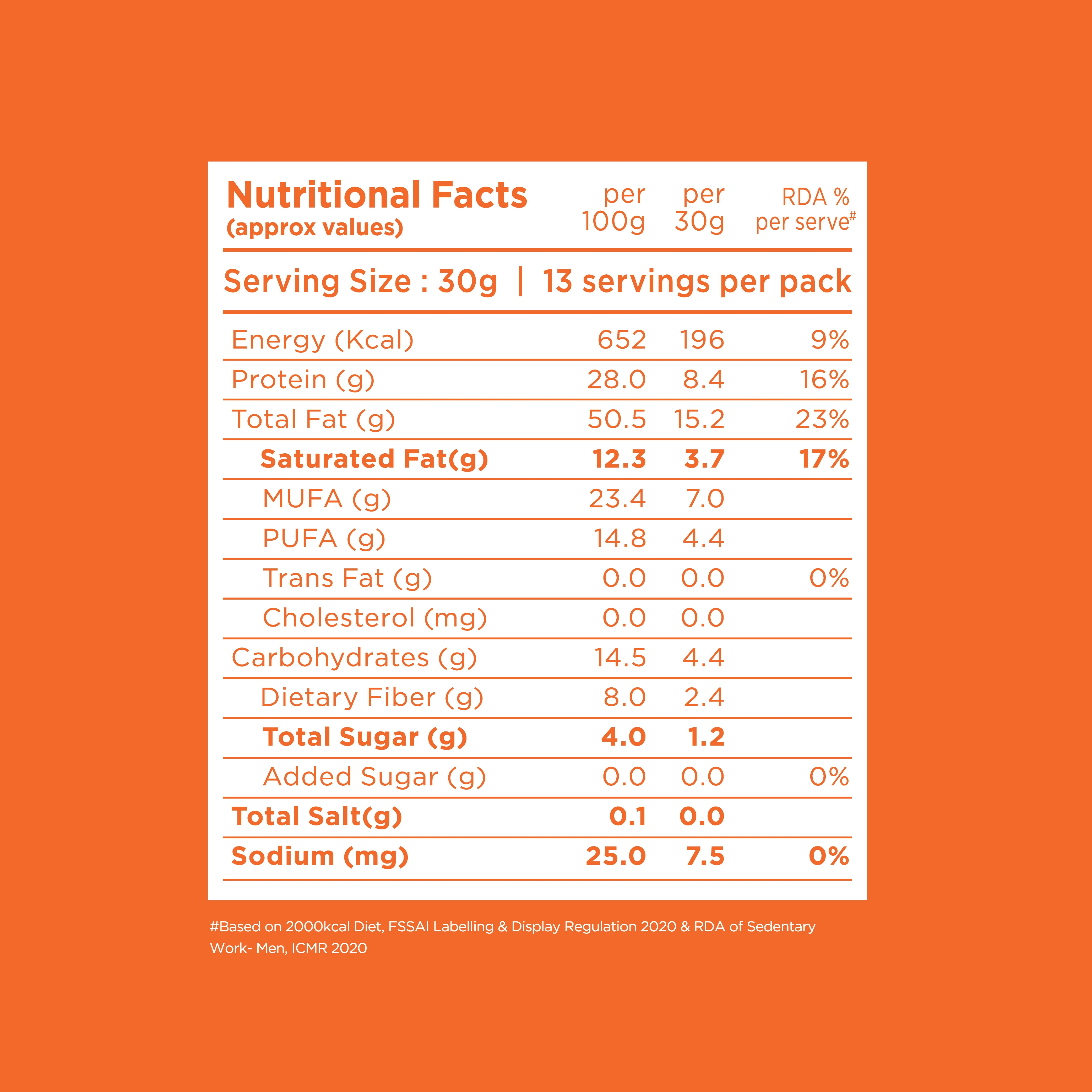 Creamy 100% Unsweetened Peanut Butter 400g - Image 3