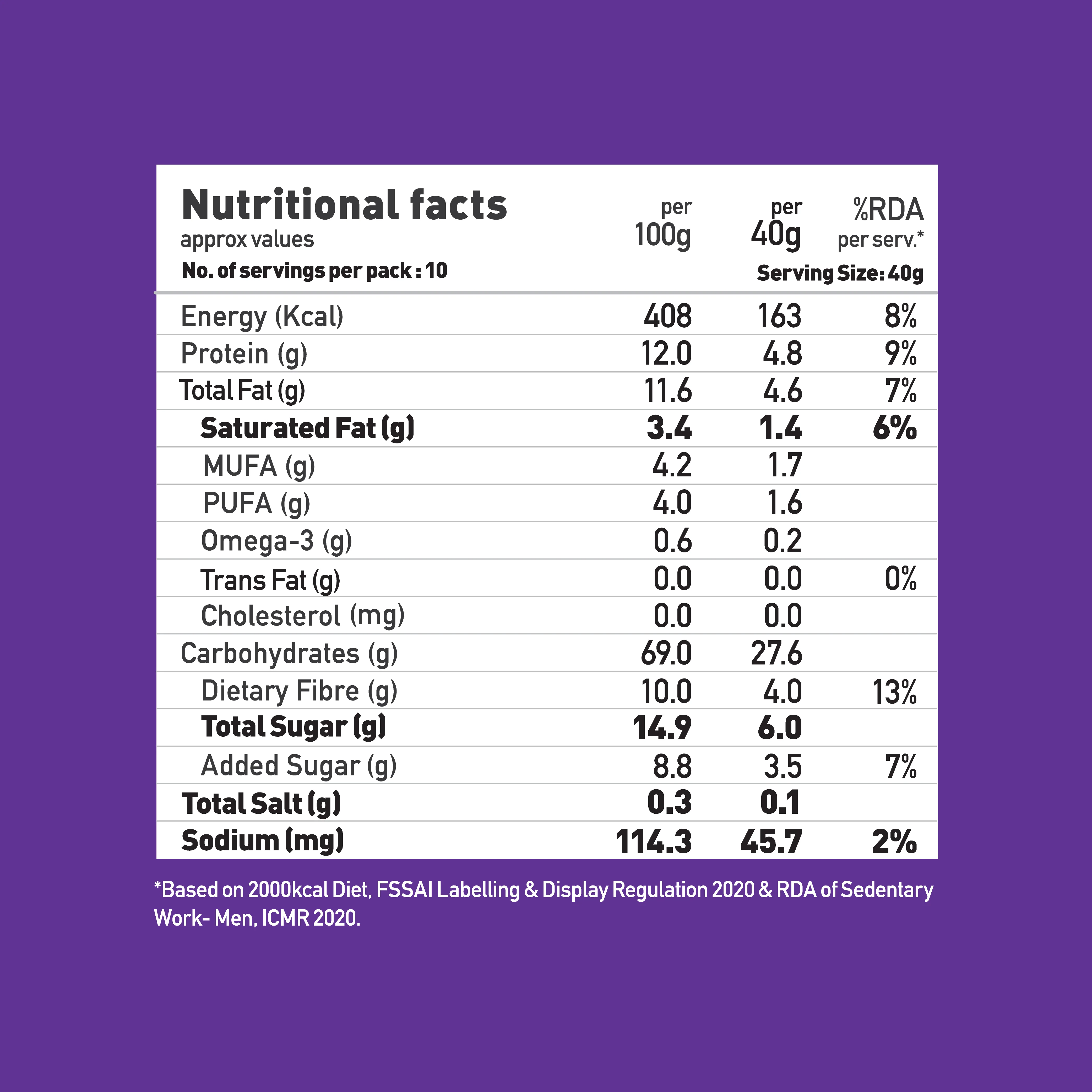 Dark Chocolate & Cranberry Muesli 400g - Image 3