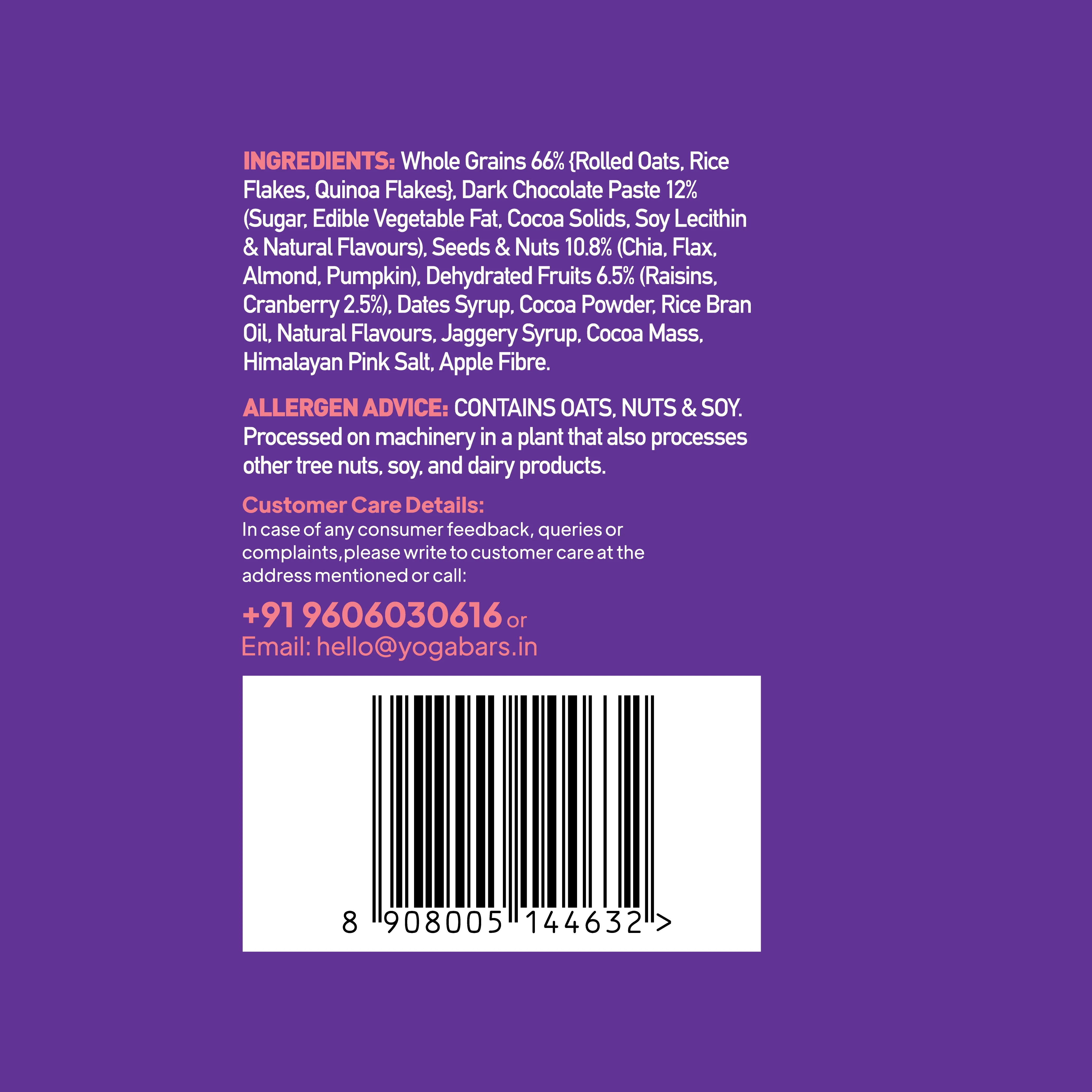 Dark Chocolate & Cranberry Muesli 400g - Image 4