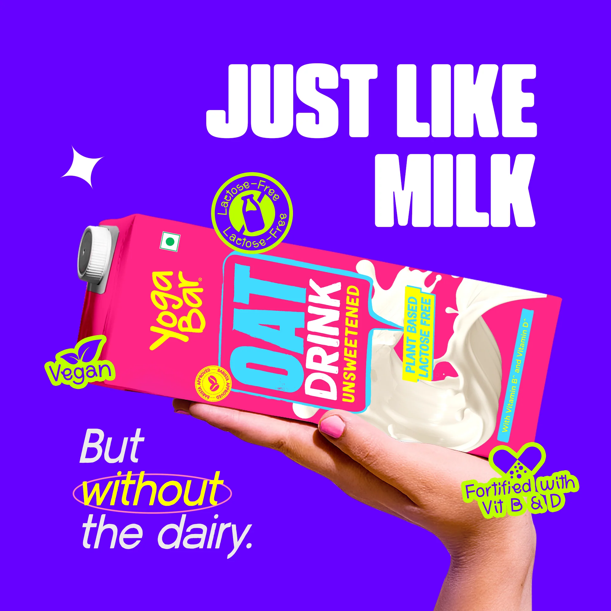 Oat Milk Unsweetened 1L - Image 3