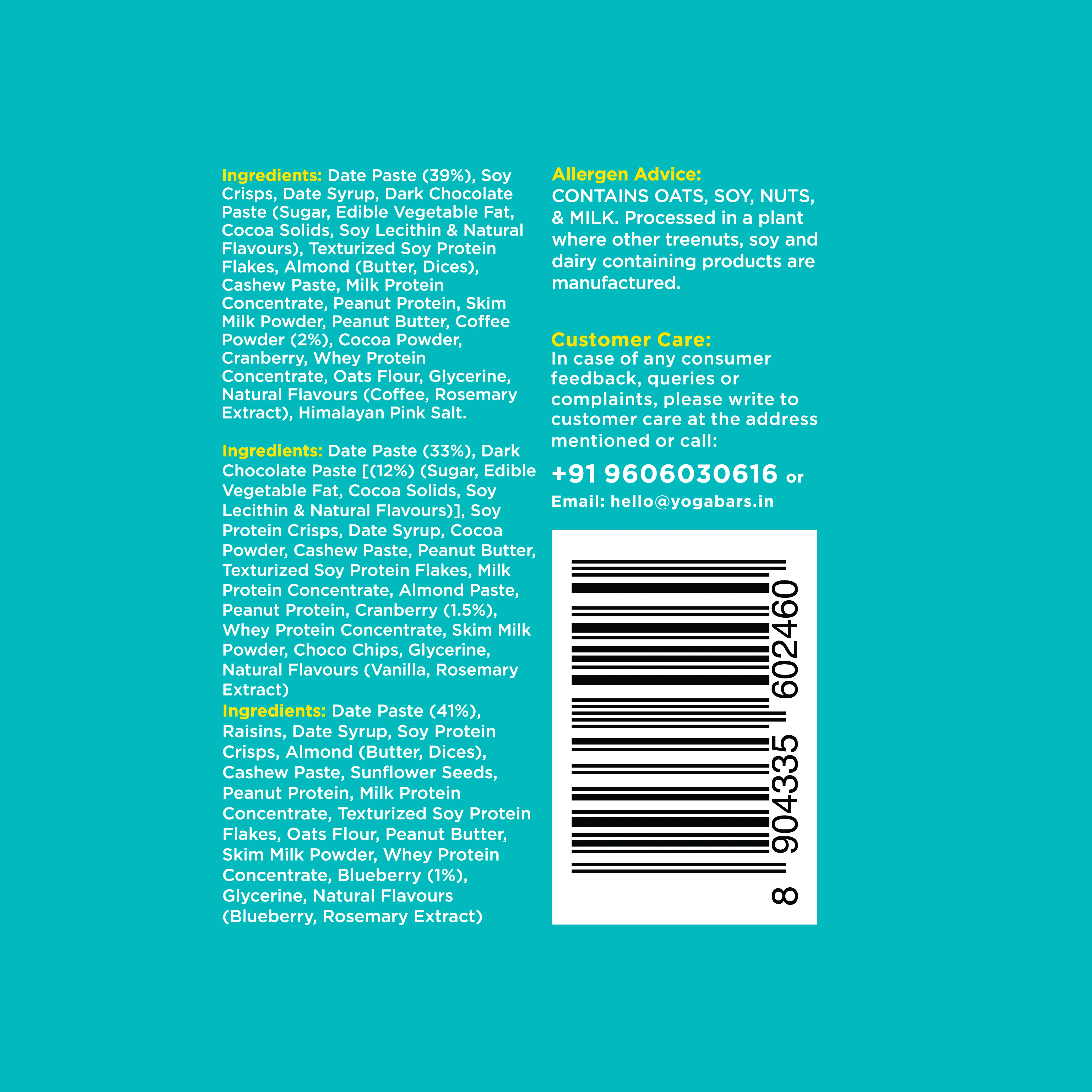 Variety Pack 10g Protein Bar Box (Pack of 6) 300g - Image 4